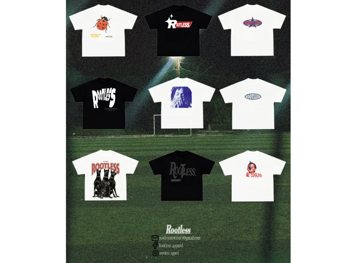 Rootless Apparel Graphic Tee Collection – Oversized Streetwear T-Shirt